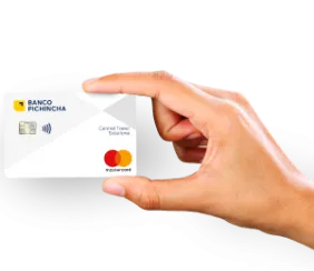 Tarjeta física de la Mastercard Central Travel Solution 