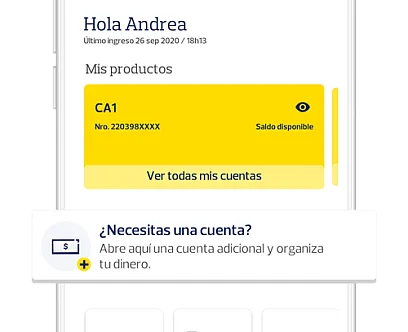 Abrir cuenta de ahorros en Banca móvil de Banco Pichincha