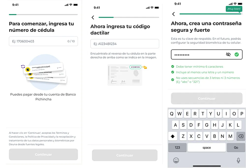 Crear credenciales para usar aplicación móvil Deuna! de pagos y cobros