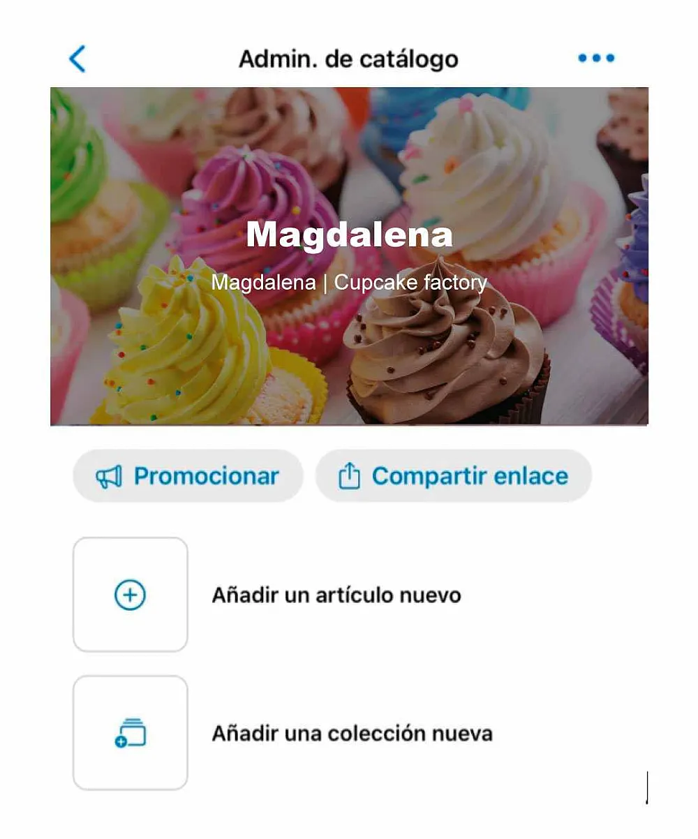 Crear catálogo de productos de Whatsapp Business.