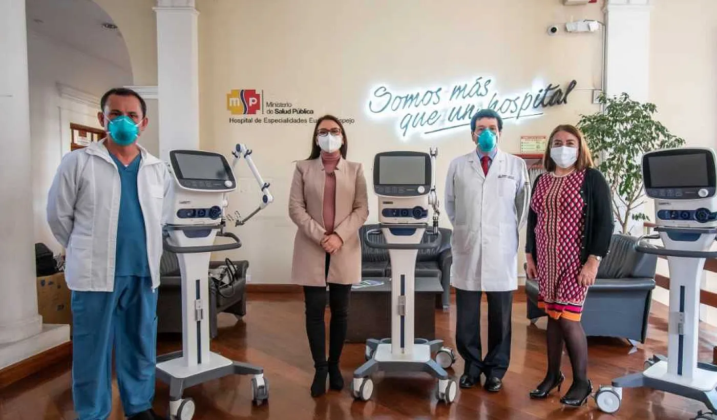 Sumar Juntos refuerza las UCI de 14 hospitales con una donación de 24 respiradores de alta tecnología