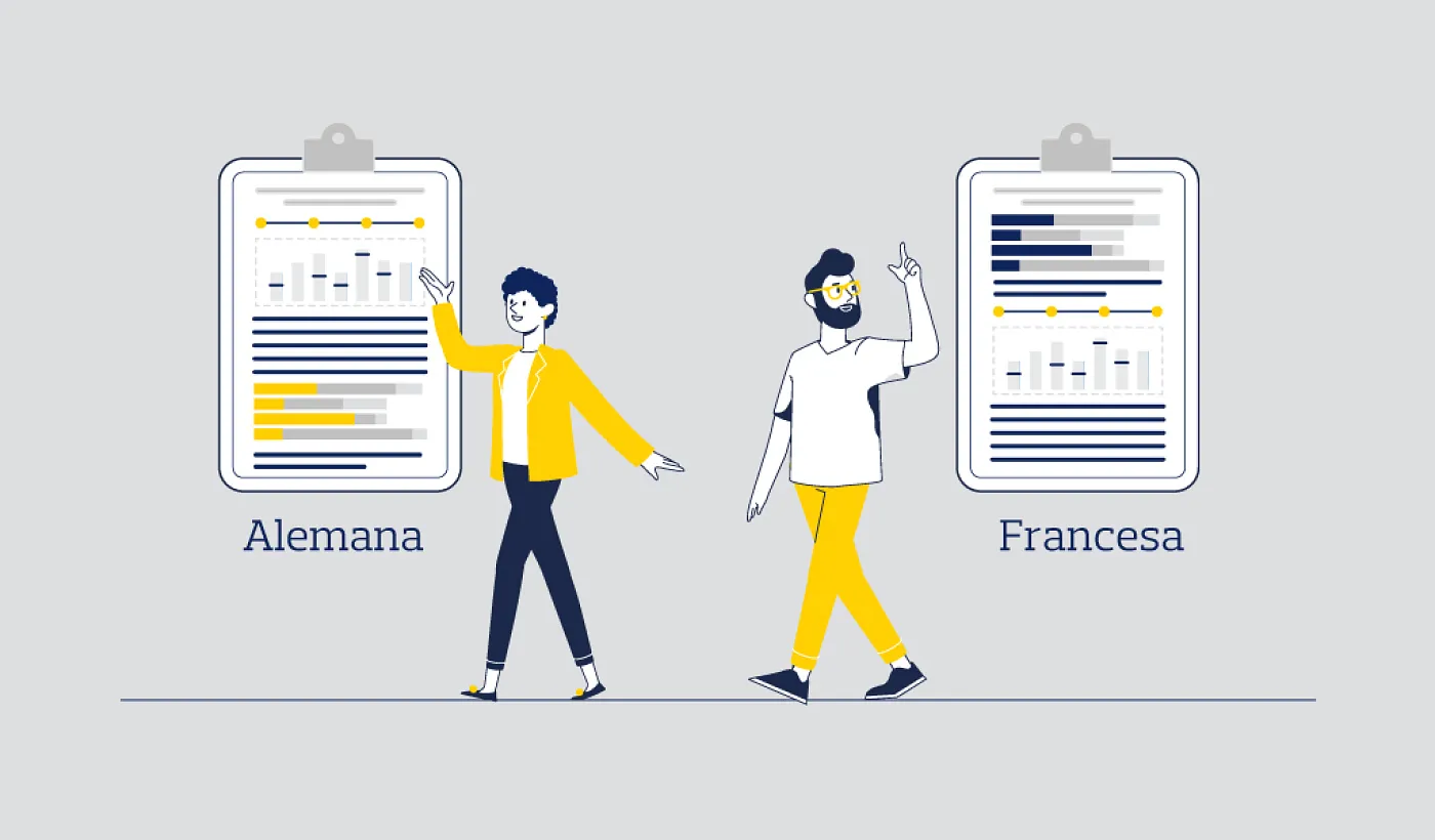 Diferencias entre las tablas de amortización de préstamos.