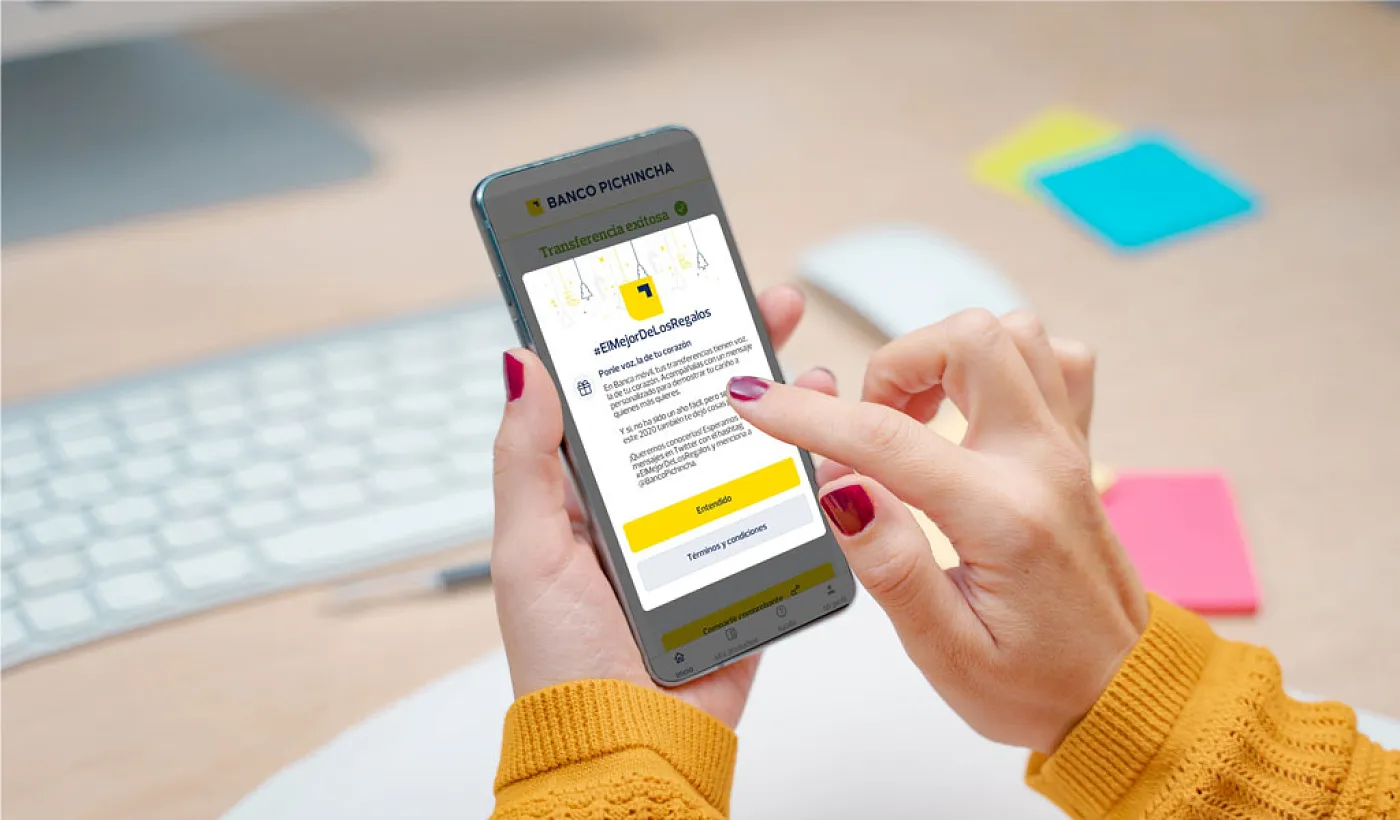 La voz de tu corazón en la Banca Móvil de Banco Pichincha